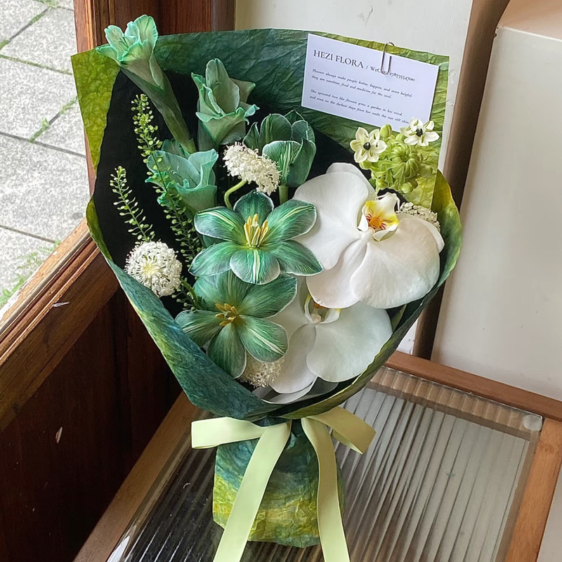 上锦 纯手工水墨纸鲜花花束包装纸高级感褶皱纹理包花纸花艺材料|undefined