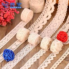 Lace with cotton thread lace edge trim fabric craft clothing fabric strip material decoration handmade DIY lace strip