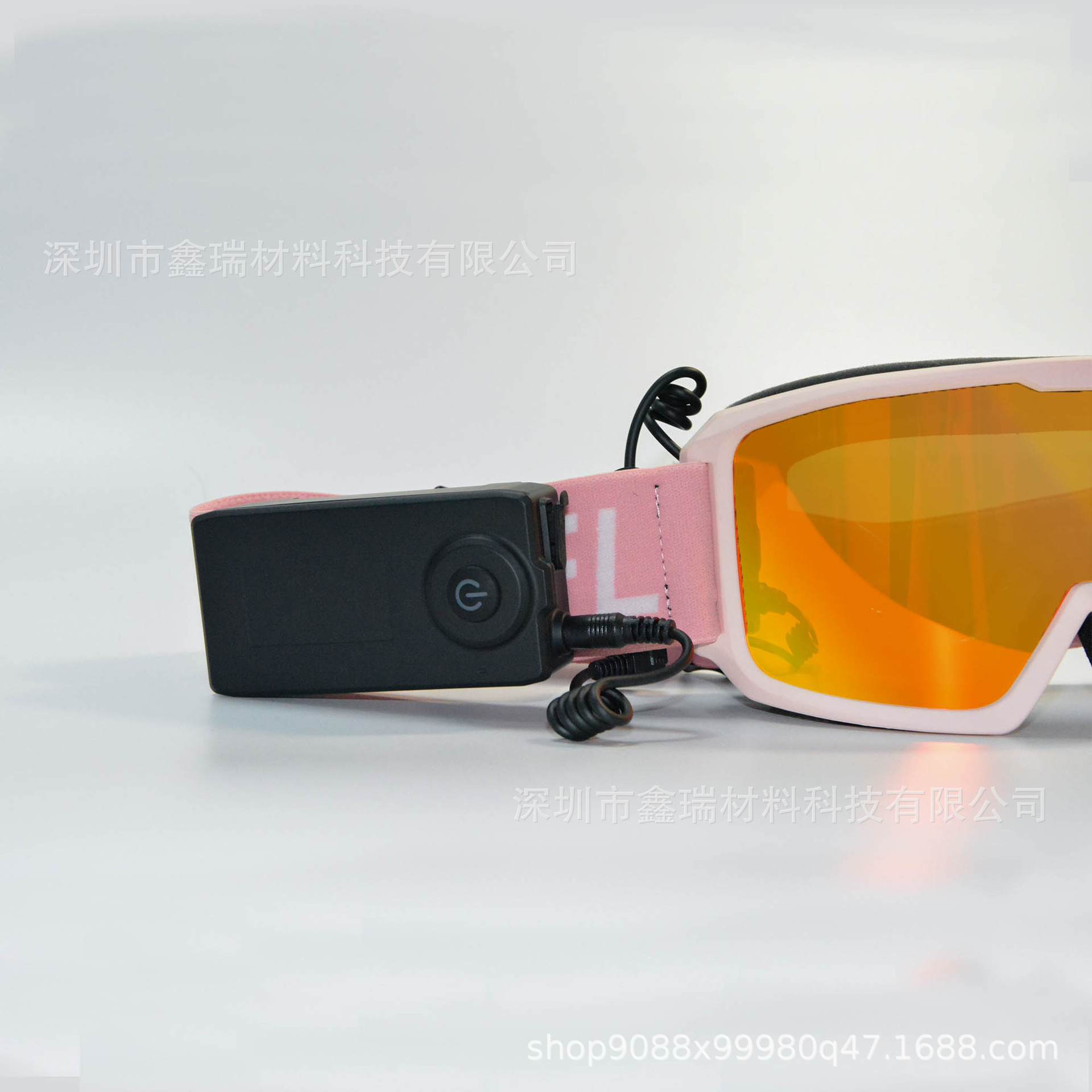 国境を越えた電気加熱式曇り止めスキーゴーグル、円筒形防曇ゴーグル、スノーモービル用二層電気加熱式防曇ゴーグル