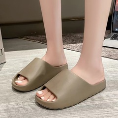 椰子拖鞋男夏季外穿防滑厚底增高eva不臭腳海邊沙灘yeezy親子涼拖