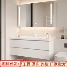 厂家批发智能陶瓷一体盆浴室柜组合洗手盆洗脸盆洗手台卫浴洗漱台