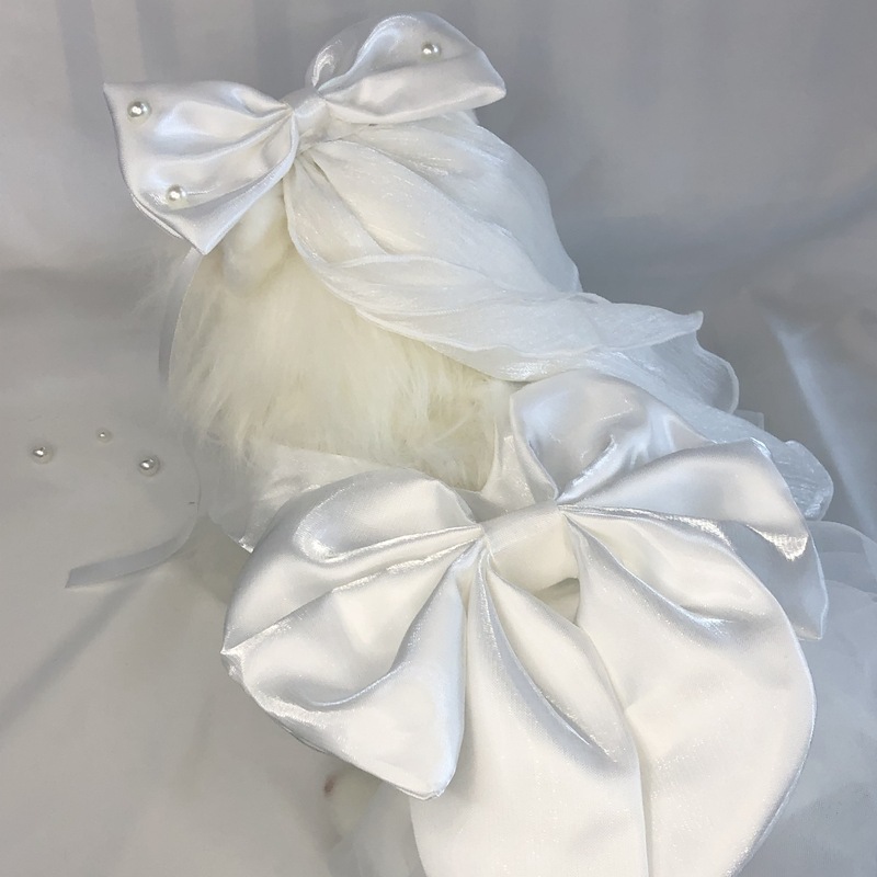 高端宠物狗狗猫猫婚纱裙宠物节日礼服博美比熊连衣裙猫咪公主裙|undefined