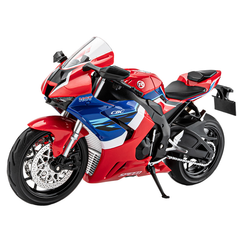 1: 12 este modelo de motocicletas de aleación CBR1000 de moda jugar locomotoras de moda jugar decoración de decoración colección