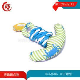 工厂来图定做海军钩牛津布狗狗玩具 宠物狗绳结啃咬玩偶 狗狗礼品