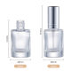 10ml Cylindrical Perfume Spray Bottle Thick Bottom Glass Empty Bottle Travel Pack Transparent Small Sample Bottle Round Bottling