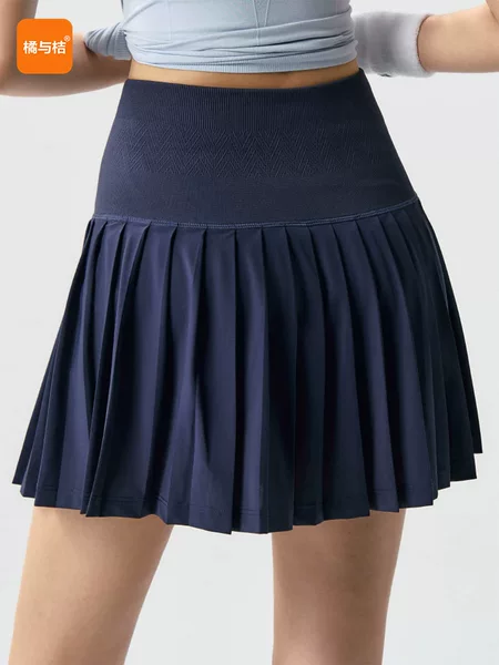 New high-waisted sports mini skirt for women, slimming pleated skirt for training, running, tennis, anti-exposure fitness yoga skirt