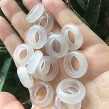 天然巴西玛瑙跑环 手工DIY汉服手持玉石配饰冰透玉髓跑环现货批发