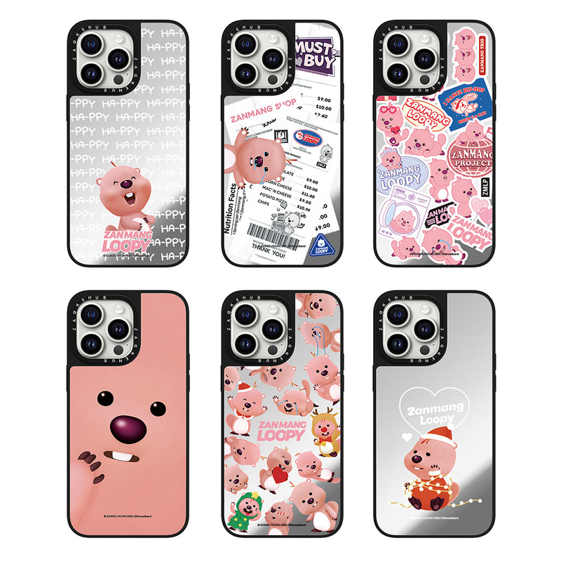 Co-Branded Cartoon Loopy Ruby Phone Case Suitable for iPhone 16 Pro Max, Apple 15 Phone Case, 14