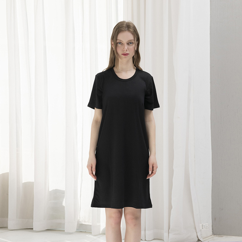 2025 Thin Loose Nightgown Can Be Weared Outside Printed Casual Nightgown Women's Summer High-End Large Size Home Clothes Pajamas