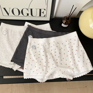 Cotton pants, trousers, safe underwear, floral print