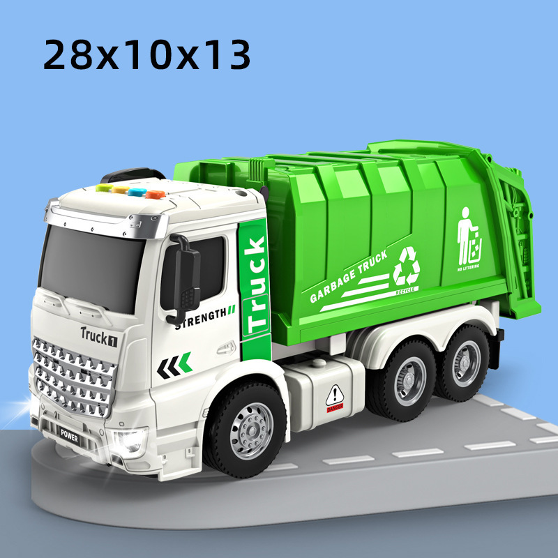 Children's Large Simulation Garbage Truck Toy Inertia Garbage Sorting Engineering Vehicle Model Boy Toys