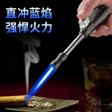 198金属软管点火枪防风电子打火机 360°旋转点火器打火器跨境