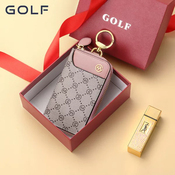 Golf GOLF Printed Key Bag Women Fashion Card Bag Women's Zipper Coin Purse Car Keychain Bag Women