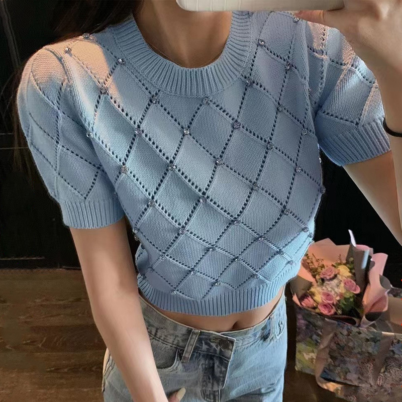 2026 New Summer Short-Sleeved Knitwear with Puff Sleeves, Gentle and Loose-Fitting, Versatile and Pure Desire Top for Women 2026 New Summer Short-Sleeved Knitwear with Puff Sleeves, Gentle and Loose-Fitting, Versatile and Pure Desire Top for Women
