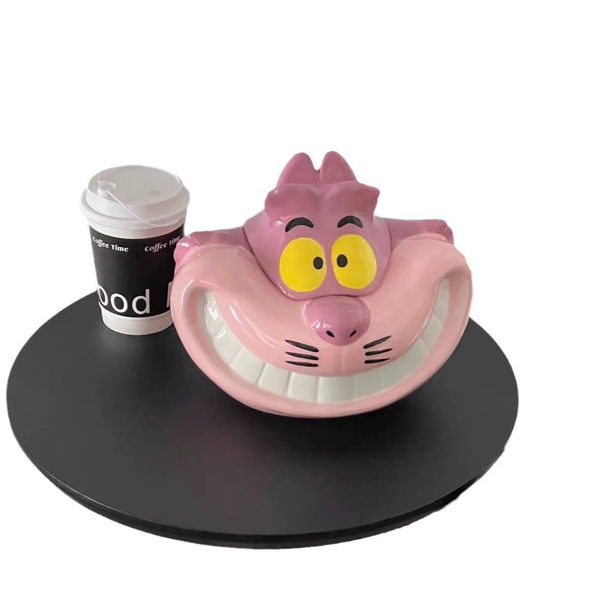 Tarjeta de almacenamiento estereoscópica de dibujos animados, tarjeta de almacenamiento en forma de gato Cheshire, decoración del hogar, tarjeta de caramelo de gran capacidad, adornos creativos, tendencia