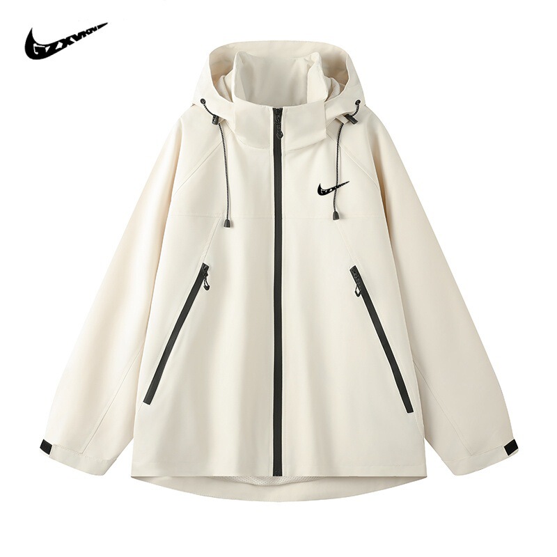 Mountain Jacket Men's Autumn Hooded Windproof Waterproof Rush Jacket for Lovers Loose All-match Casual Sports Jacket for Women