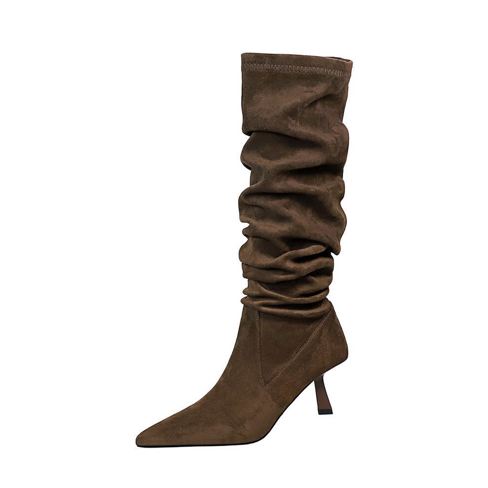 Women's Stiletto High Heel Over The Knee Boots Pointed Toe_voghion.com
