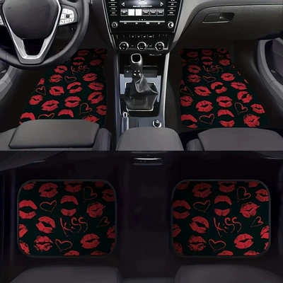 Avtomobil döşəmə paspasları – Dirt-Resistant, Wear-Resistant, Anti-Scratch Mats - x-car-floor-mat-57-3344cm-crystal-velvet-dot-plastic-bottom-two-piece-pack