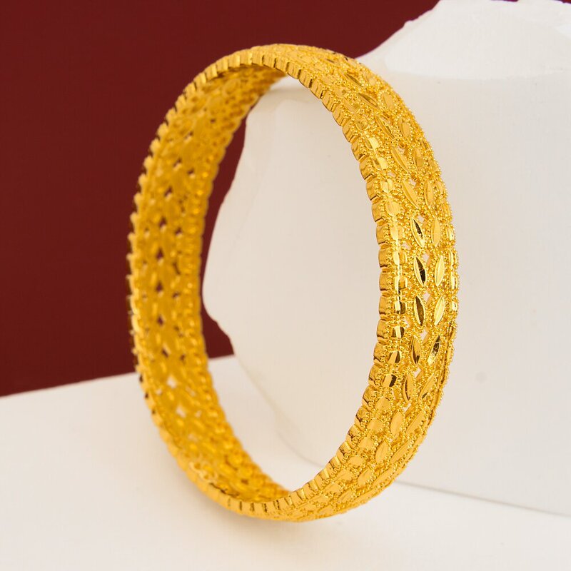Closed-Style Dubai Wedding Indian Nigerian Women's Bridal Bracelets, Cross-Border Bracelet Jewelry Wholesale, Wheat Ear Design Closed-Style Dubai Wedding Indian Nigerian Women's Bridal Bracelets, Cross-Border Bracelet Jewelry Wholesale, Wheat Ear Design