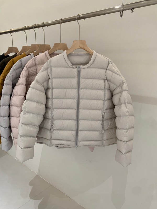 韩版短款无领排骨羽绒服女小众休闲百搭休闲90绒宽松面包服外套潮|undefined