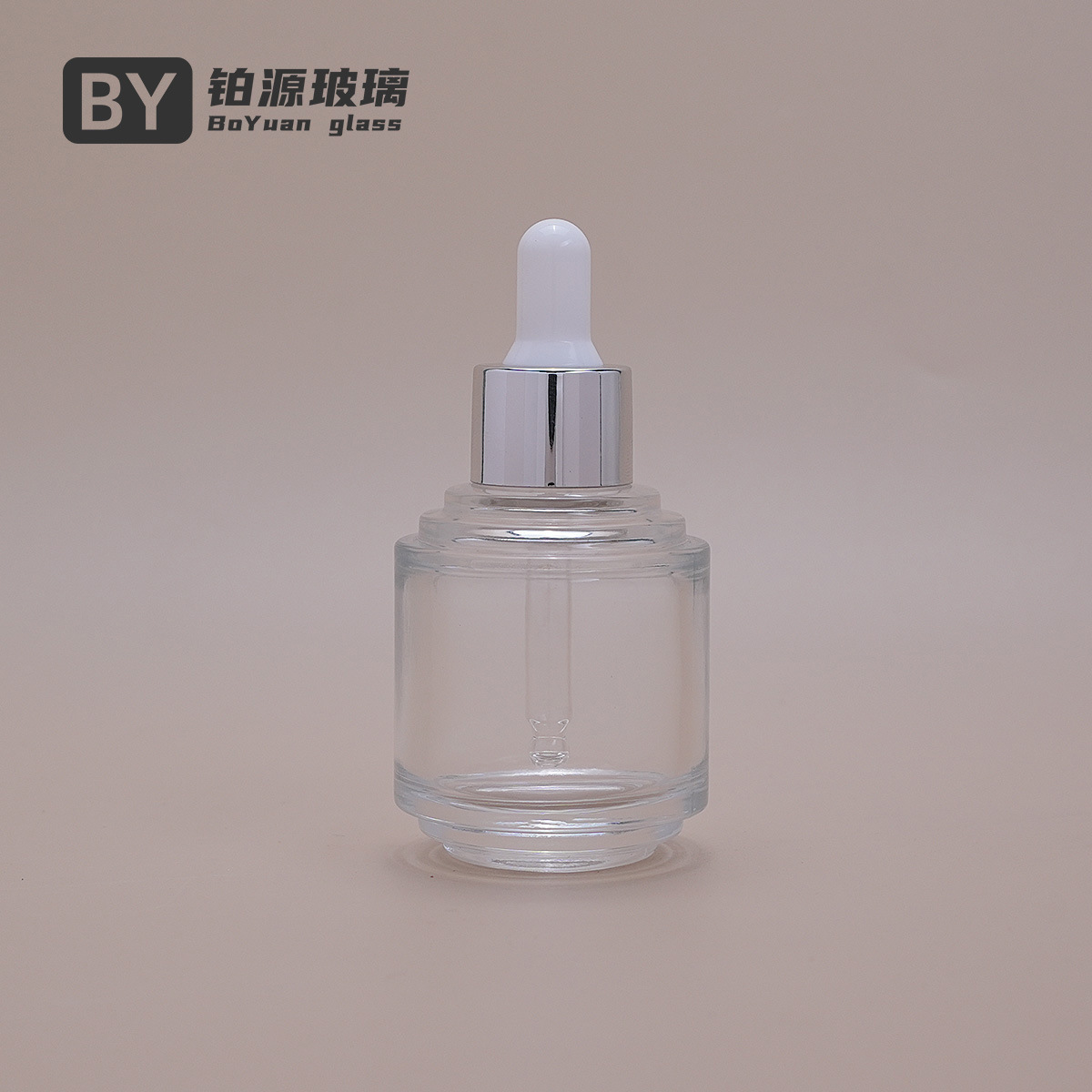 现货新款高颜值30ml滴管精油瓶护肤精华液透明玻璃瓶化妆品分装瓶