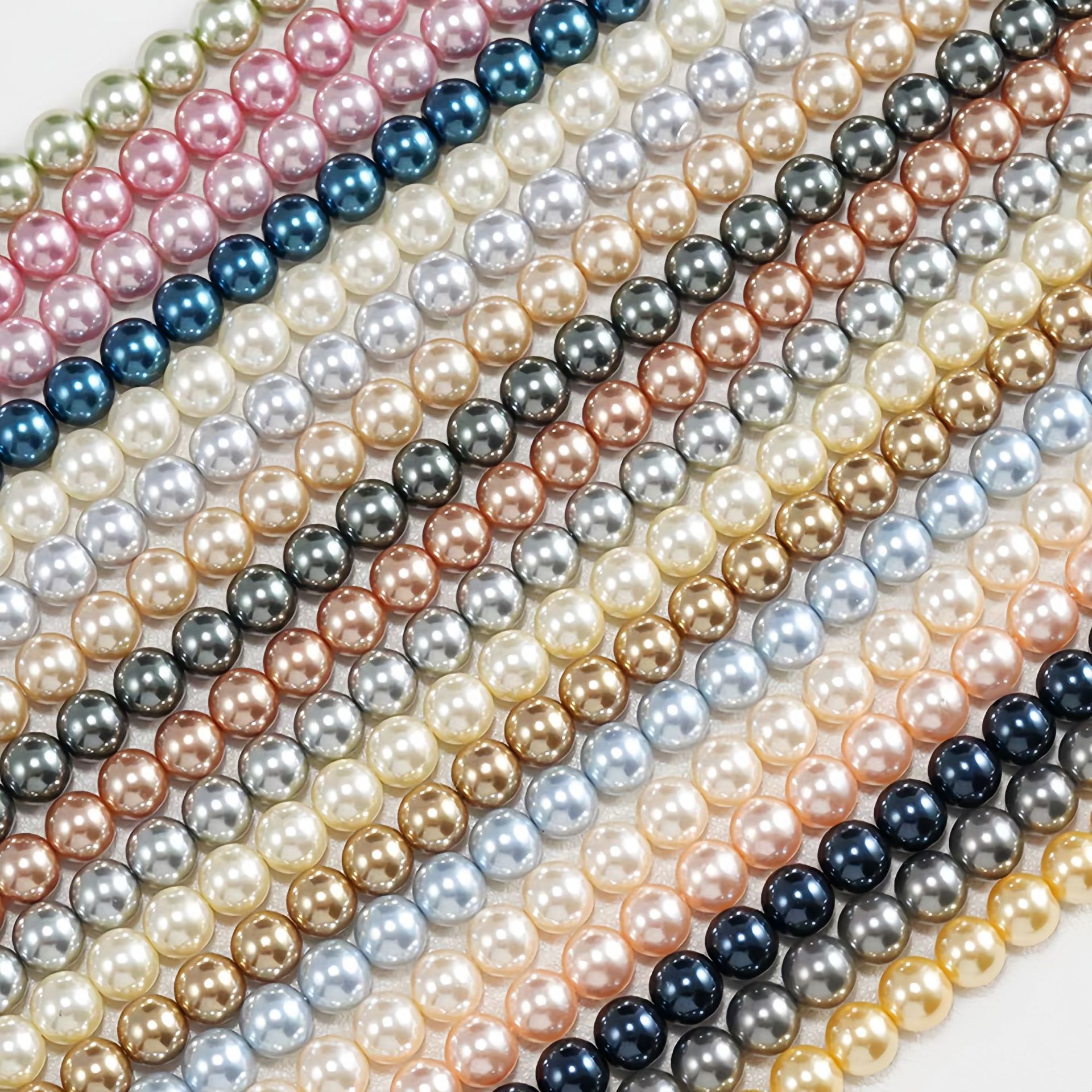 South Sea Shijia pearl shell beads with straight holes, high lust