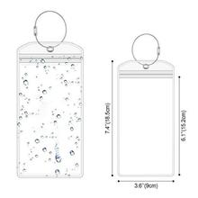 19*11㎝竖款透明密封防水证件卡套工作游轮行李牌高尔夫行李牌