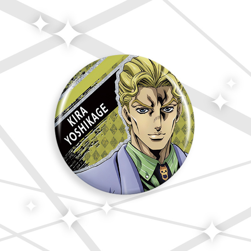 JOJO的奇幻冒险镭射徽章58-75mm胸章卡通胸针吧唧谷子|undefined