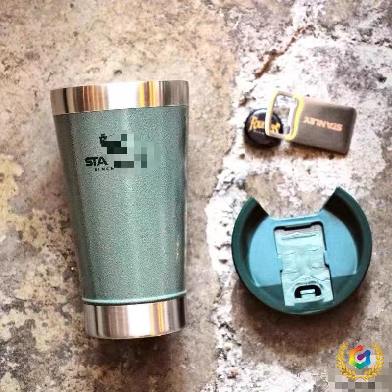 ✅ [New Product] Stanley Beverage Beer Mug Stainless Steel Portable Coffee Thermos Cup Fashionable Office Desk