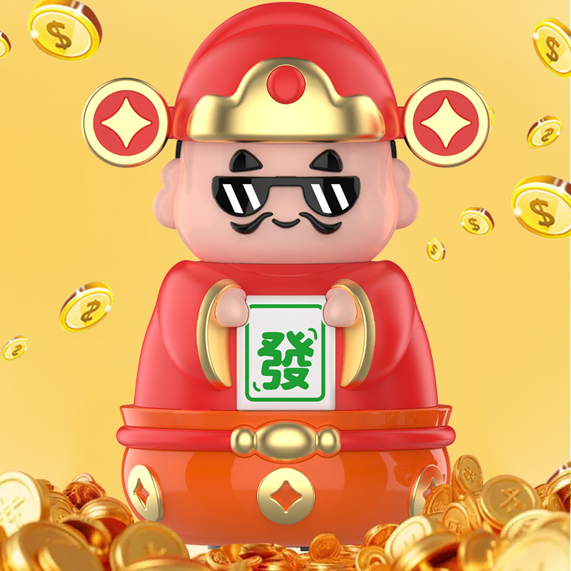 Dios de la fortuna lata de ahorro para niños y niñas regalo de Año Nuevo se puede depositar la lata de ahorro para hacerse rico juguetes ornamentales