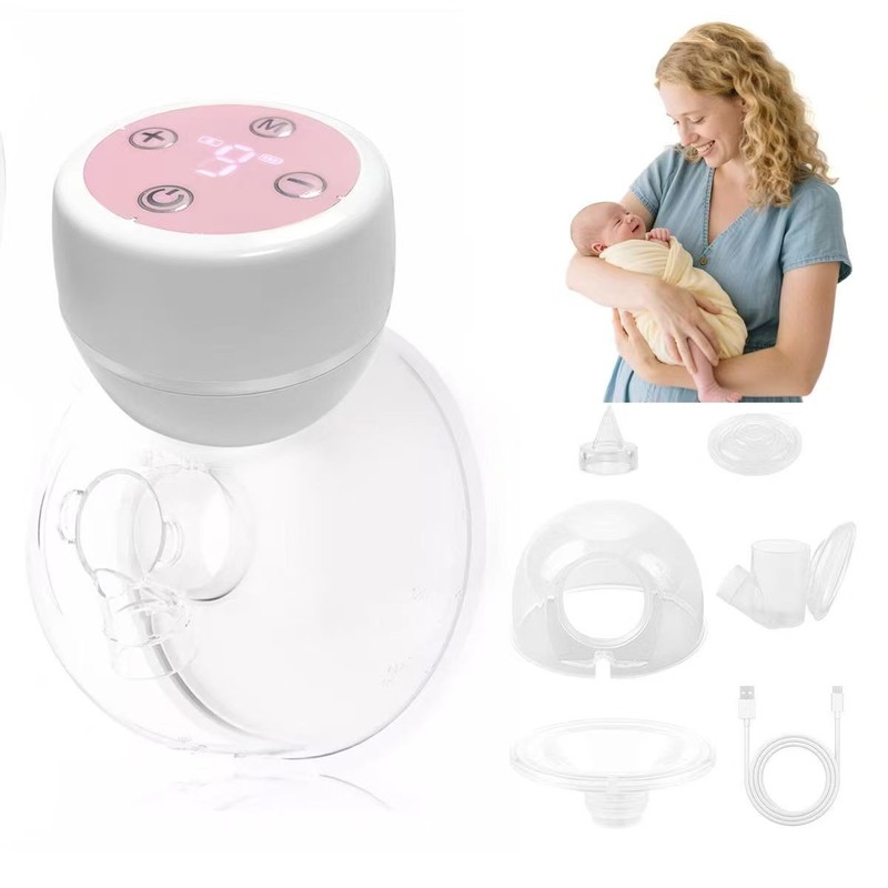 ウェアラブル搾乳器、ポータブルオールインワン、目に見えないハンズフリー母乳コレクター、全自動電動搾乳器|undefined