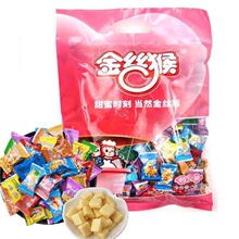 【整箱16袋】金丝猴奶糖散装500g网红糖果儿童解馋小零食