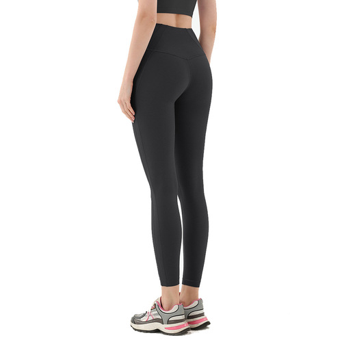 New Yoga Pants No T-line European and American Sports Quick-drying Tights High-Waist Hip-Lifting Peach Butt Fitness Pants for Women