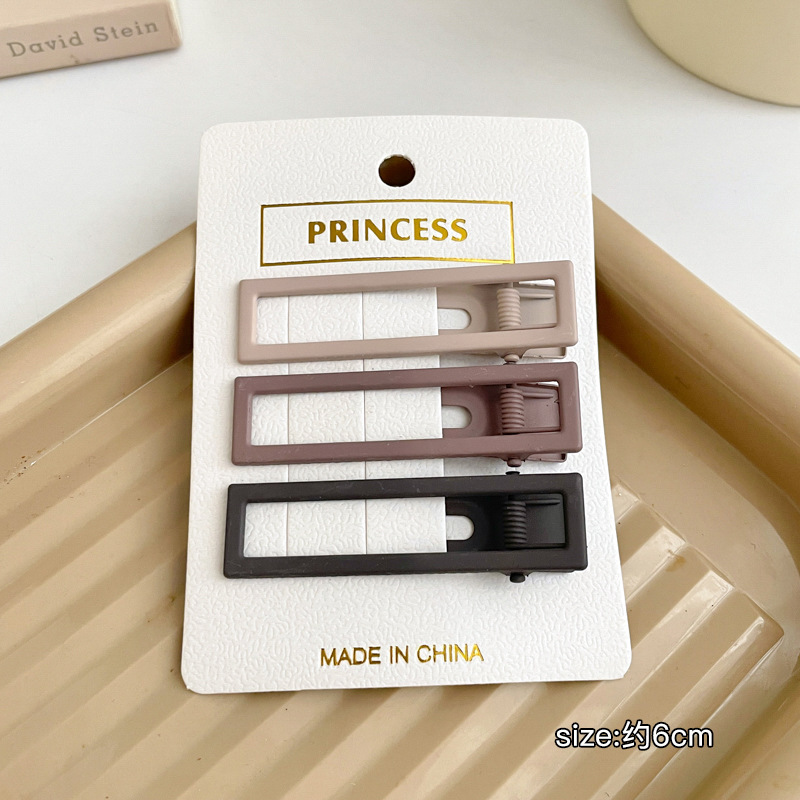 Otoño y invierno curry clip de pelo de boca de pato clip de cabello de mujer acabado de artefactos de alfabetización de la cara de la cabeza clip de ceja clip lateral