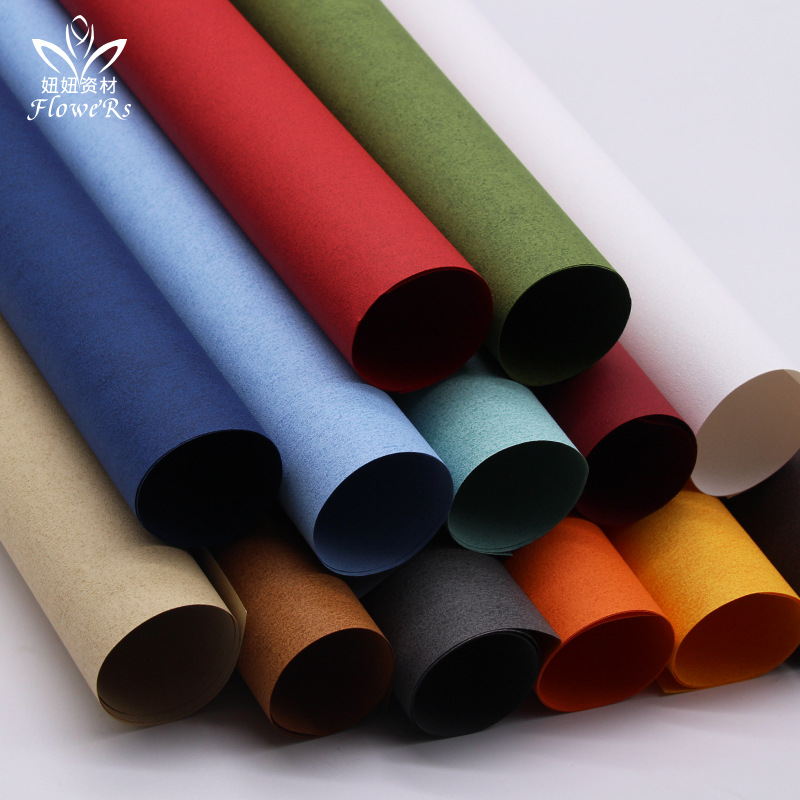 Papel artístico coreano de textura espesa Papel de embalaje de flores Material de embalaje de flores Papel artesanal DIY