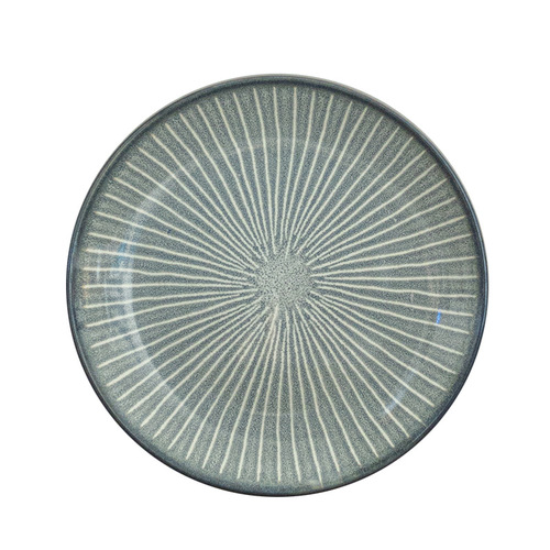 High-looking plate, retro ceramic Japanese-style flat plate, salad plate, fruit plate, home wholesale plate