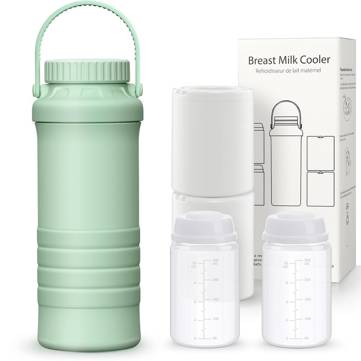 Outdoor Breast Milk Cooler, Portable Preservation Bottle, Stainless Steel Bottle for Cooling and Preservation, Hot-Selling Portable Wide-Mouth Bottle