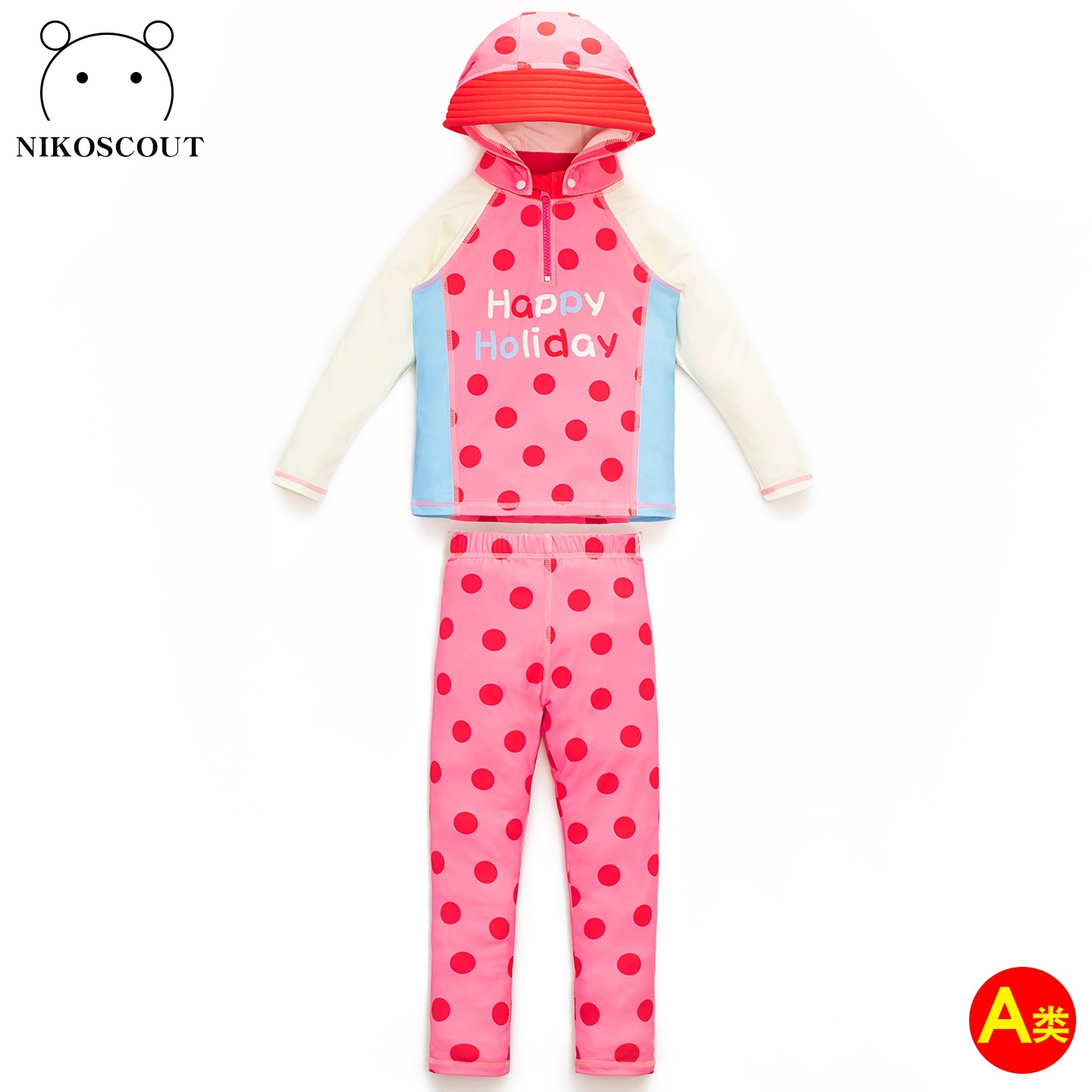 Swimsuit for Kidsren and Girls Split Type a Little Girl's Cute Sun Protection Quick-Drying Long-Sleeved Pants Seaside Surfing Swimsuit