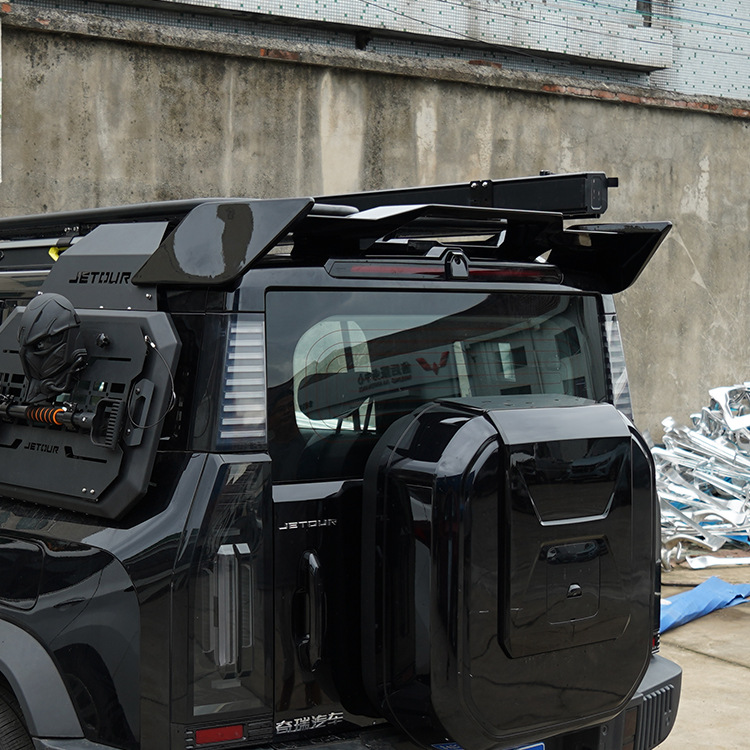 Suitable for Jetour Traveler Sports Rear Spoiler, Special Mountain Sea T2 Top Wing, Fixed Wind Wing, Modified Sports Rear Spoiler