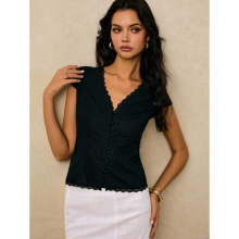Q 30506 Women Lace Shirt Ůʿ��˿�����羳����ͨ��