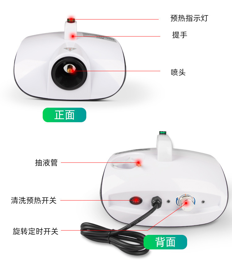 Car Atomization Disinfection Machine Nano Deodorization, Odor Removal, Sterilization, Formaldehyde Disinfectant, Car Indoor Air Conditioning Atomization Machine