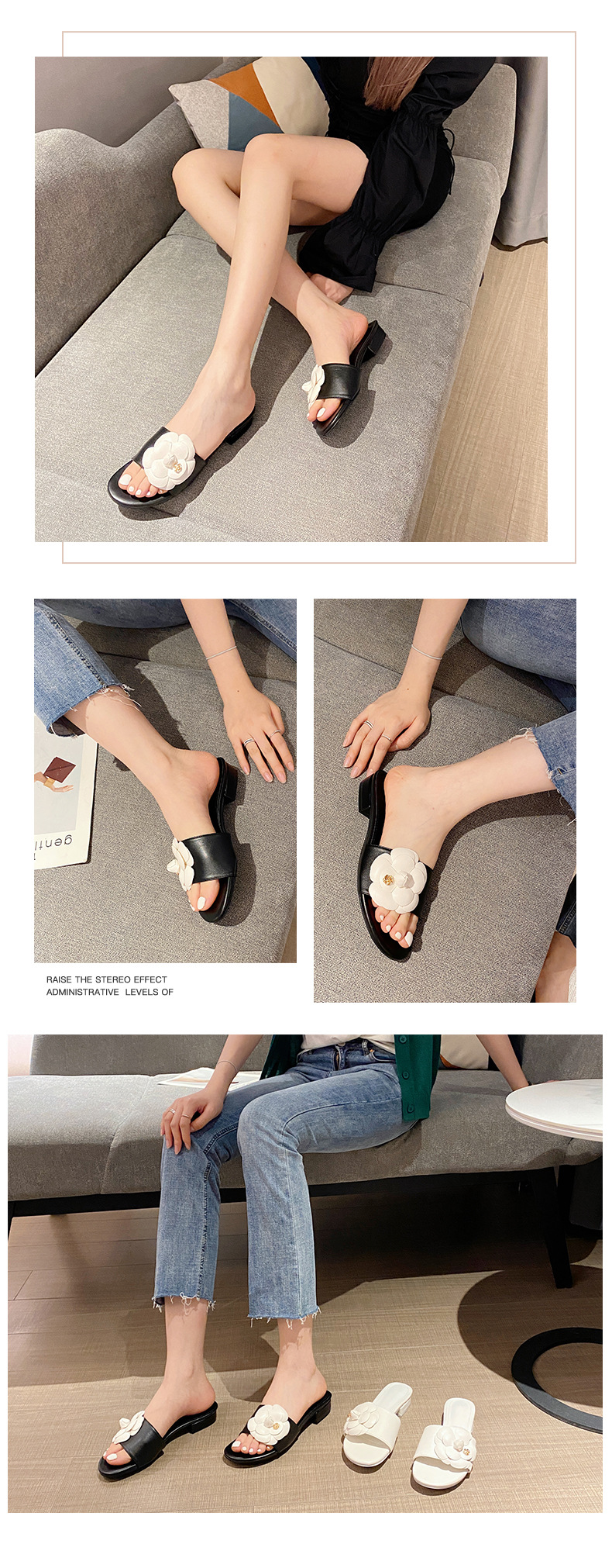 Women's Casual Solid Color Round Toe Slides Slippers display picture 7