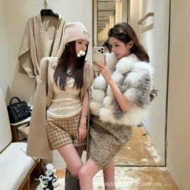 皮草;围巾;女式毛呢外套