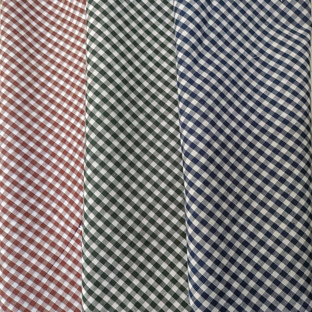 全棉小格子 适合做衬衫裙子裤子外套等复古风格面料