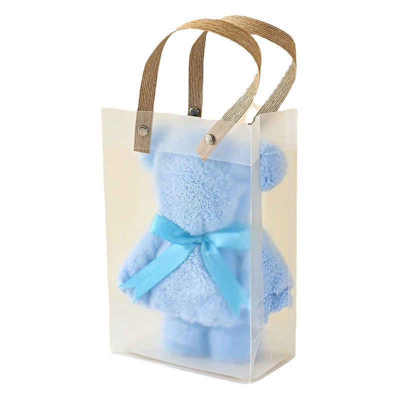 Коралловый бархатный медведь полотенце Подарочная коробка Подарочное полотенце детский сад праздник бизнес мероприятия Подарочное полотенце оптом