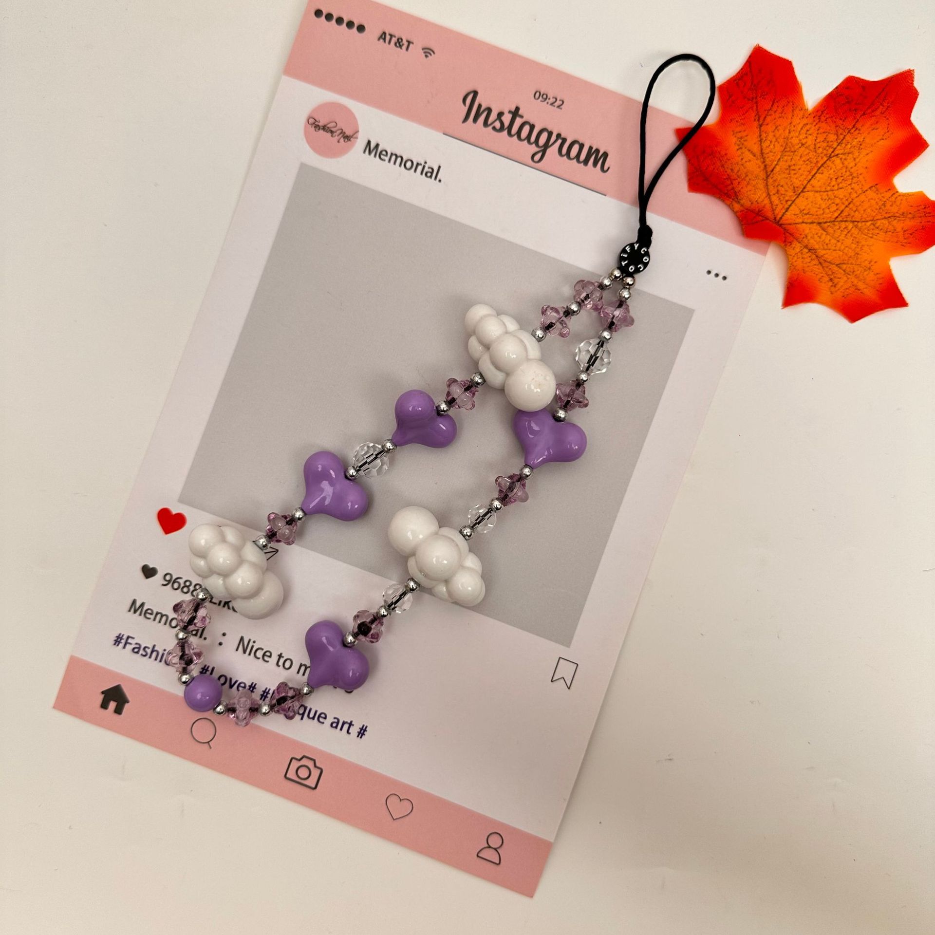 Moda simple amor mariposa serie de cadena de teléfono móvil cadena de teléfono móvil bolso bolso llaver colgante corto diseño de nicho