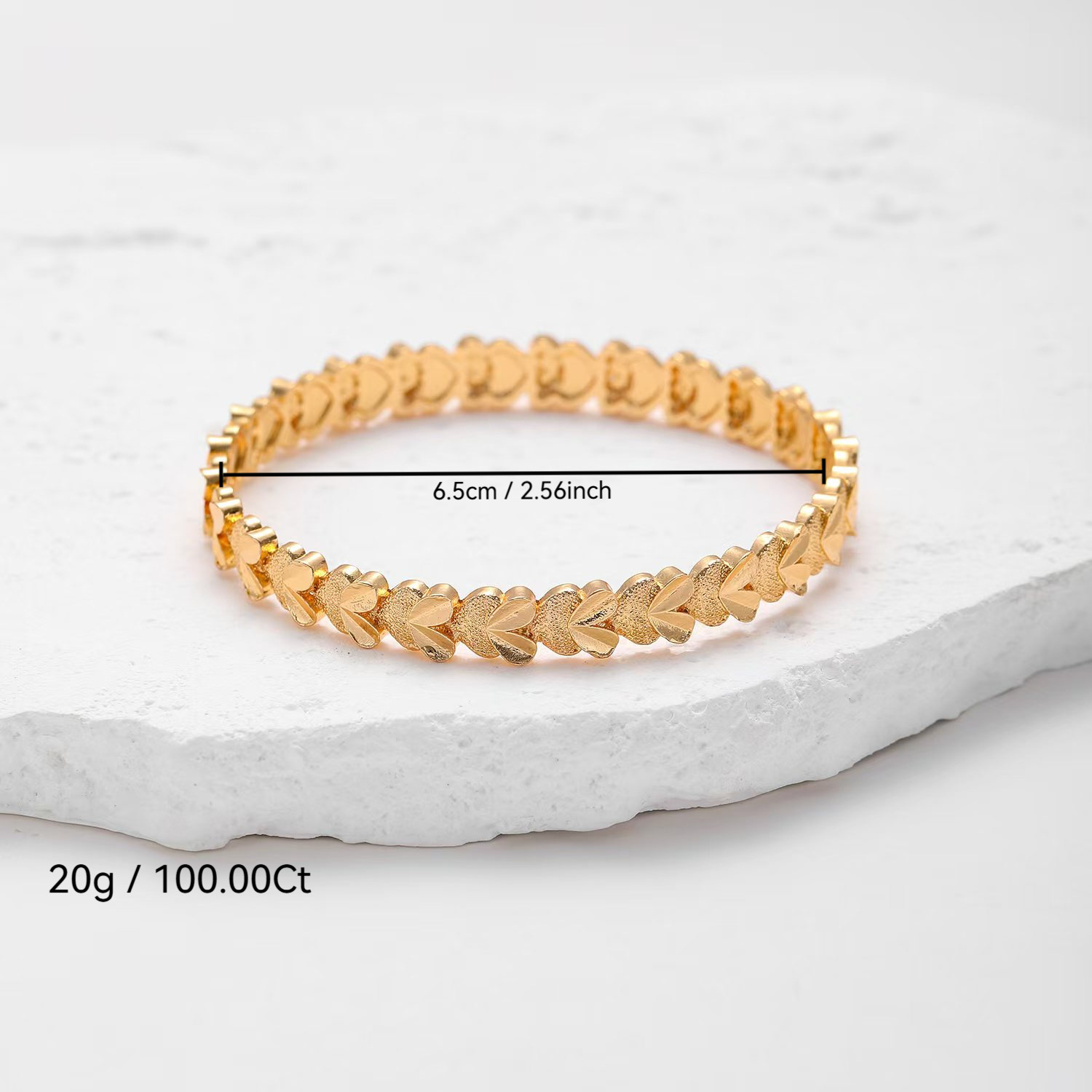 Oriente Medio transfronterizo moda europea y americana un brazalete de flores de automóvil en forma de corazón Dubai moda de citas femeninas joyas de alta calidad