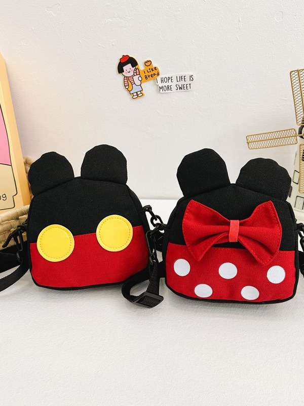 Bolsos de lona de dibujos animados lindos japoneses para niños, bolsas de cambio para niños divertidos, bolsas de ocio para estudiantes de hombro único