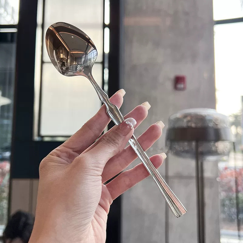 轻奢欧式树纹不锈钢西餐刀叉勺餐具高颜值酒店餐厅牛排刀叉勺餐具|undefined