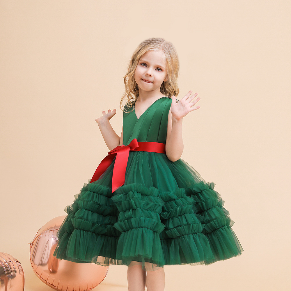 New European and American girls dress cospaly performance dress gauze dress children's Christmas cosplay costume